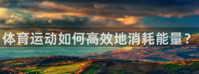 球速体育：体育运动如何高效地消耗能量？