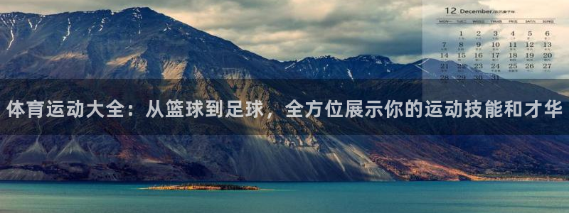 球速体育：体育运动大全：从篮球到足球，全方位展示你的运动技能和才华